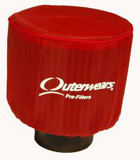 SPRINT/KART 4 1/2" X 4" FILTER COVER,RED