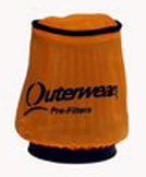 TAPERED FILTER,3" TOP,3.5" BOT,4",ORANGE