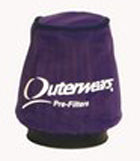 TAPERED FILTER,3" TOP,3.5" BOT,4",PURPLE