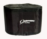 LEGENDS OVAL 3" TALL FILTER COVER,BLACK