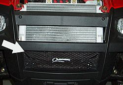 POLARIS RZR 800 RADIATOR SHROUD,YELLOW