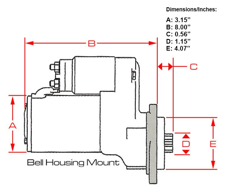 STARTER,POWERMAX PLUS,FORD Y-BLOCK,1954-1964 12V ONLY,170#