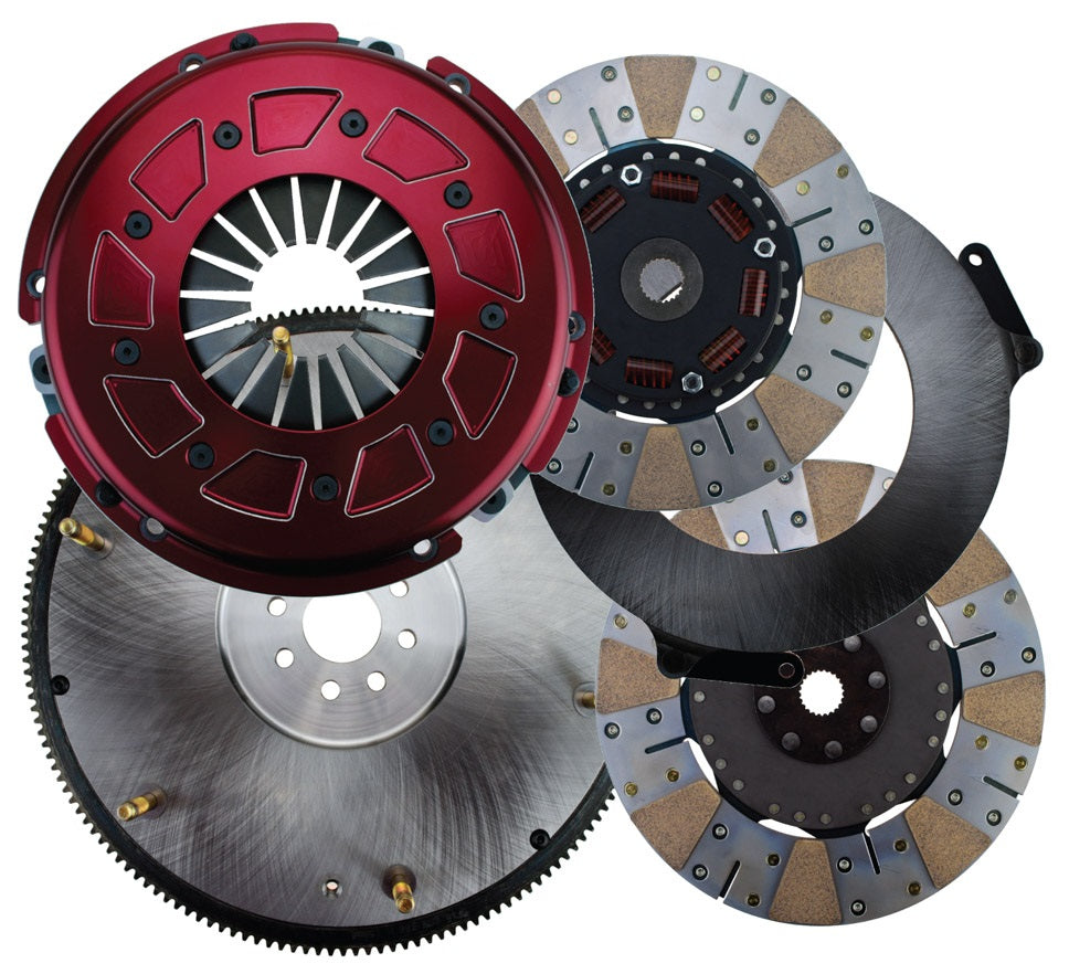 PRO STREET CLUTCH SET,FORD 8-BOLT,10.5",900 SERIES,1"-23,164T STEEL FLYWHEEL