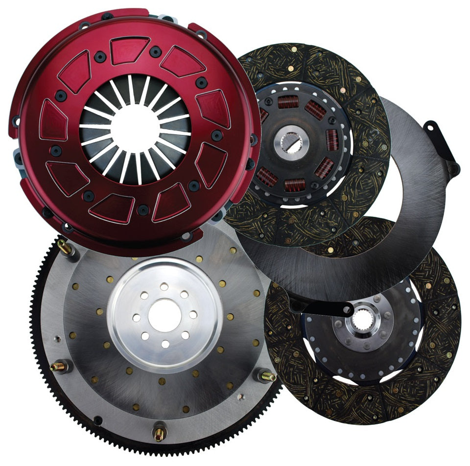 PRO STREET CLUTCH SET,FORD 8-BOLT,10.5",300 SERIES,1"-23,164T ALUMINUM FLYWHEEL