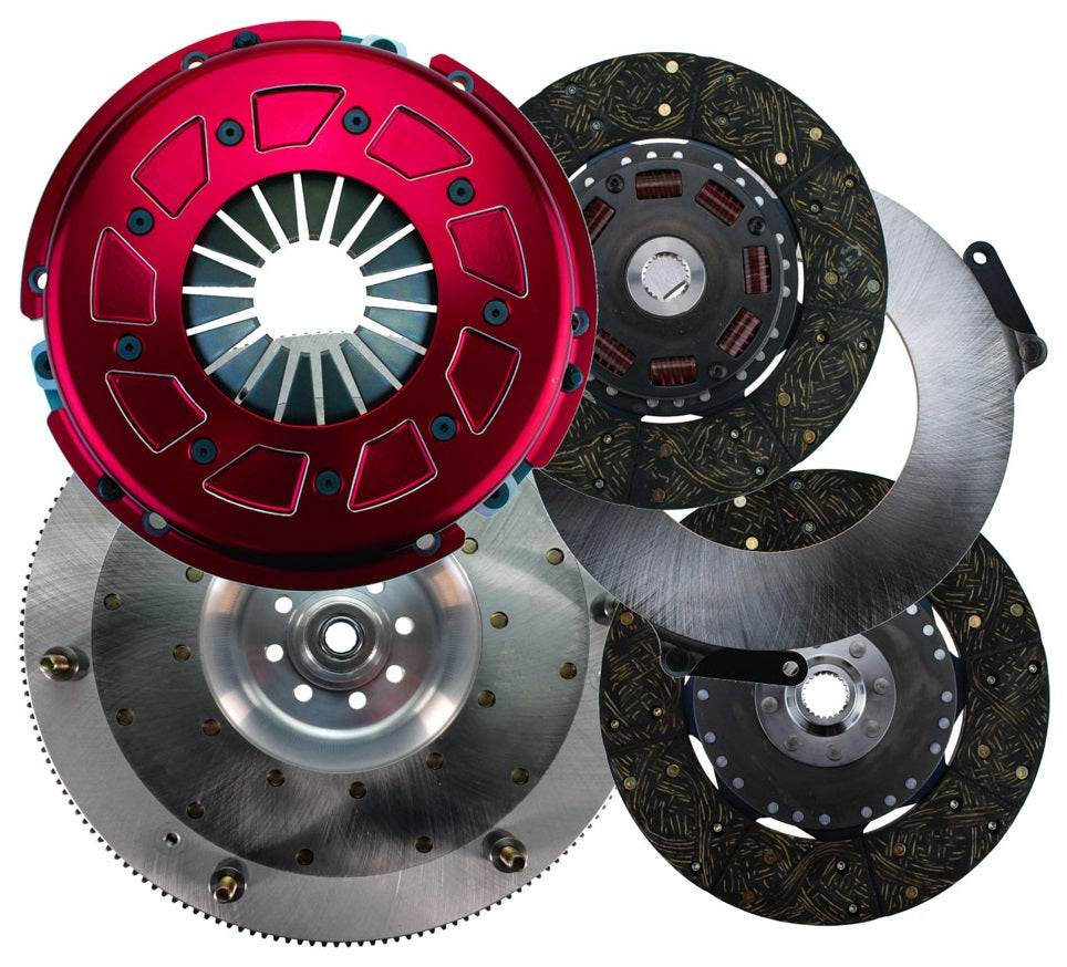PRO STREET CLUTCH SET,FORD 8-BOLT,18-19 MUSTANG,10.5",300 SERIES,1"-23,164T ALUM