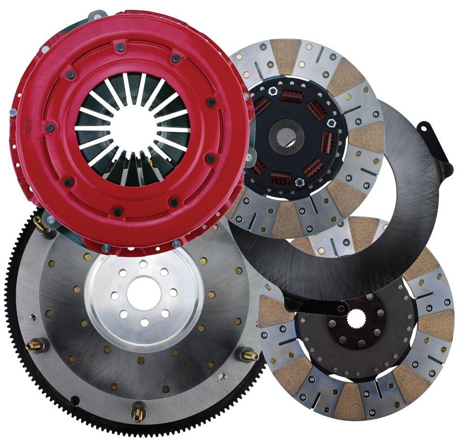FORCE CLUTCH SET,FORD 8-BOLT,10.5",900 SERIES,1"-23,164T STEEL FLYWHEEL