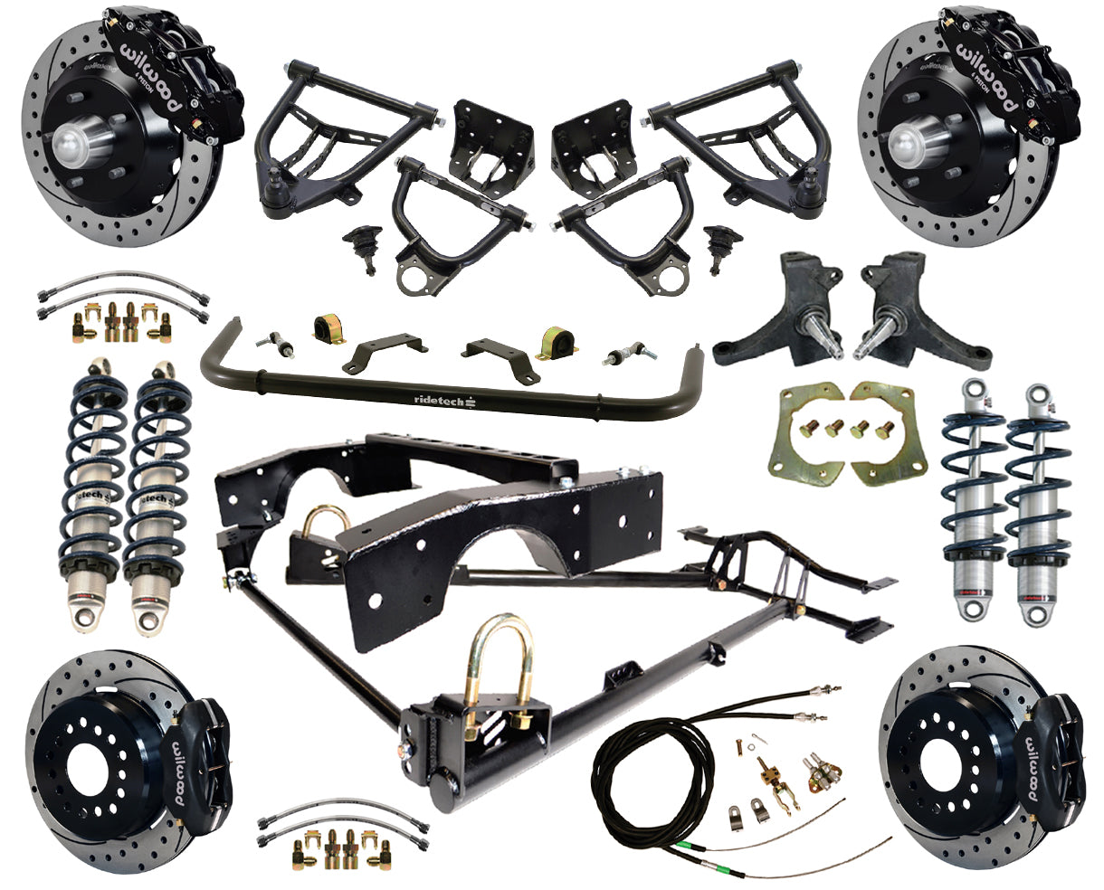 COILOVER & ARMS,WILWOOD 13/12" BRAKES,DRILLED