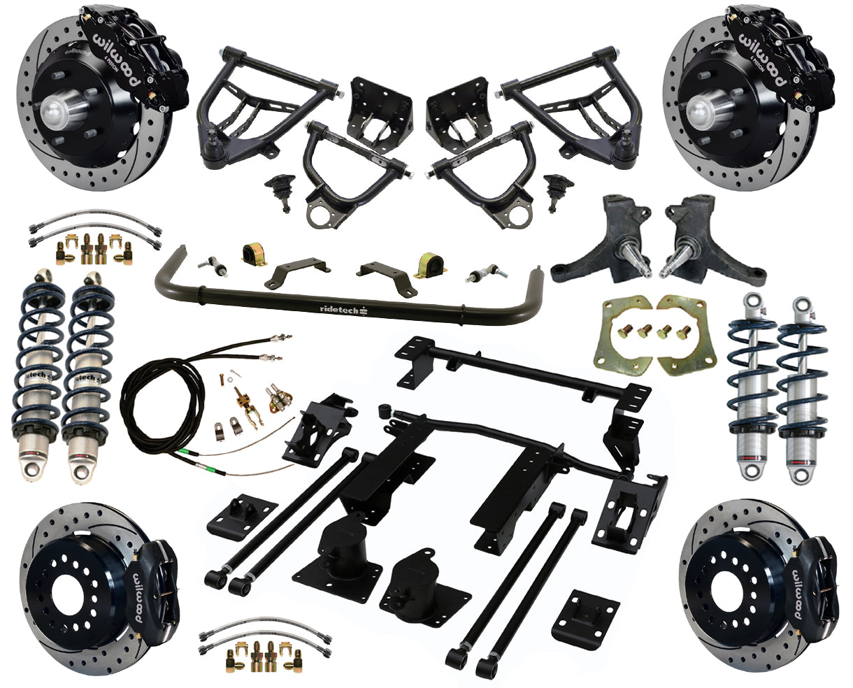 COILOVER & ARMS,WILWOOD 13/12" BRAKES,DRILLED