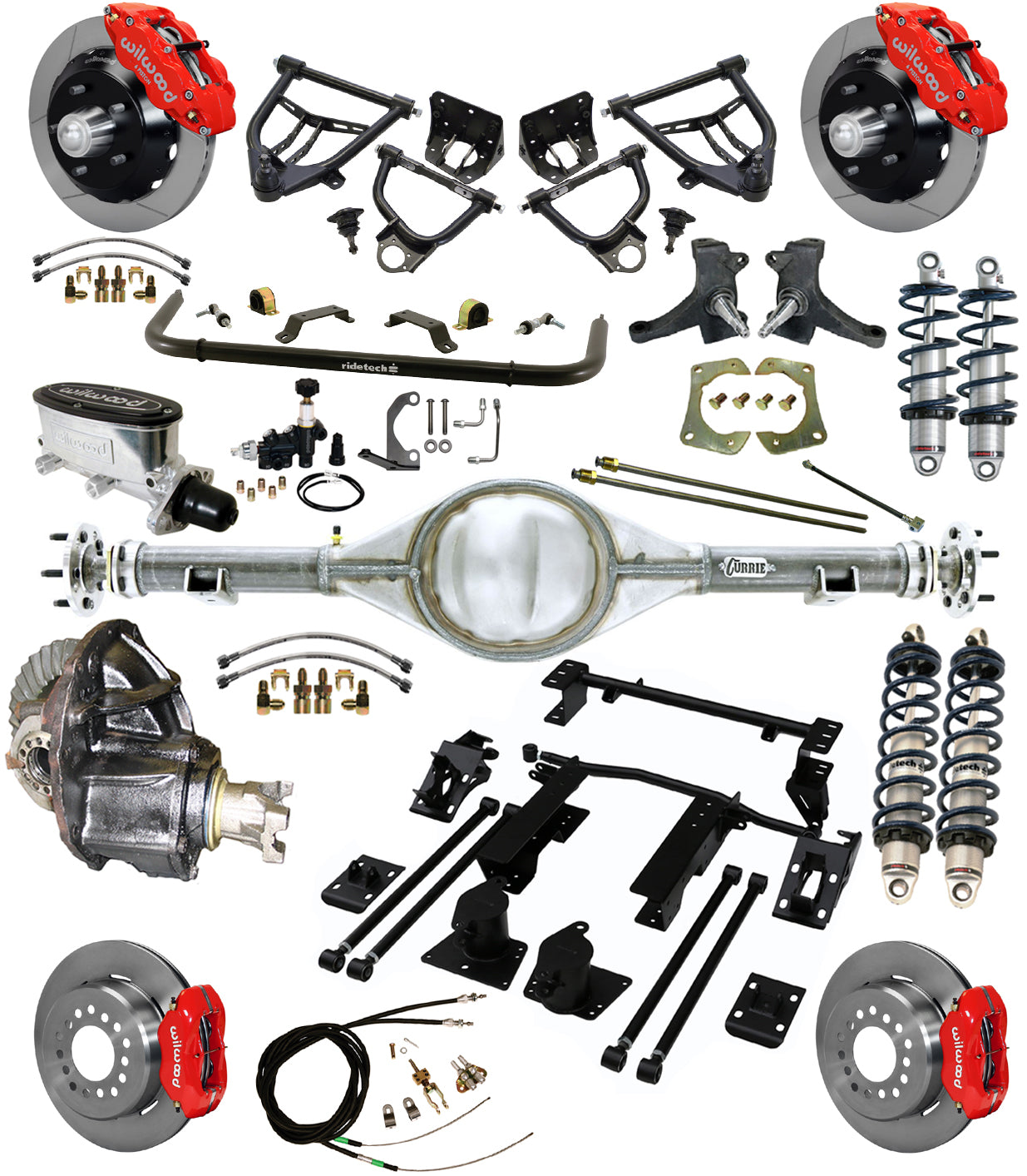 COILOVER,ARMS,CURRIE REAR,WILWOOD 13/12",RED