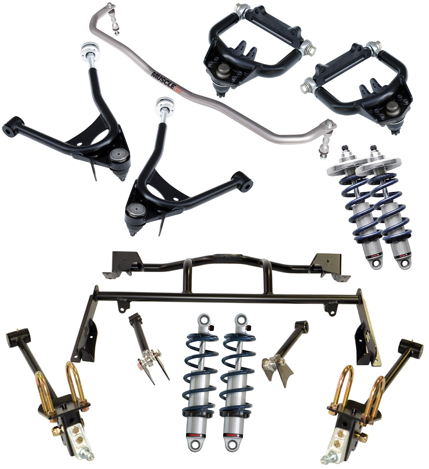 COILOVER & 4-LINK SYSTEM,ARMS,1967-1970 FORD MUSTANG