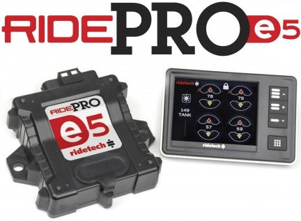 RIDEPRO E5 AIR RIDE CONTROL SYSTEM,3 GALLON SINGLE COMP AIRPOD,1/4" VALVES