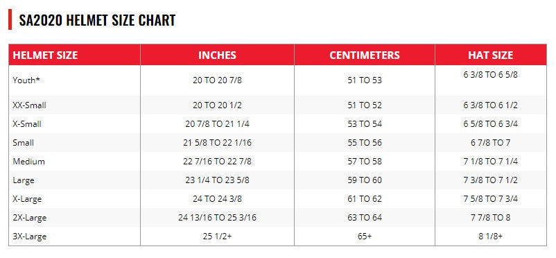 PRO20 SA2020 WH LRG HELMET