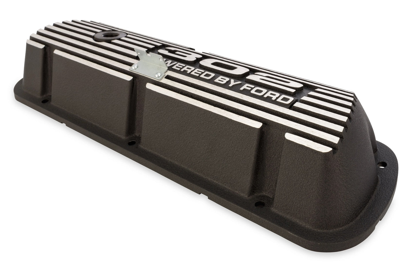 ALUMINUM VALVE COVERS,302 FORD,WRINKLE,BLACK