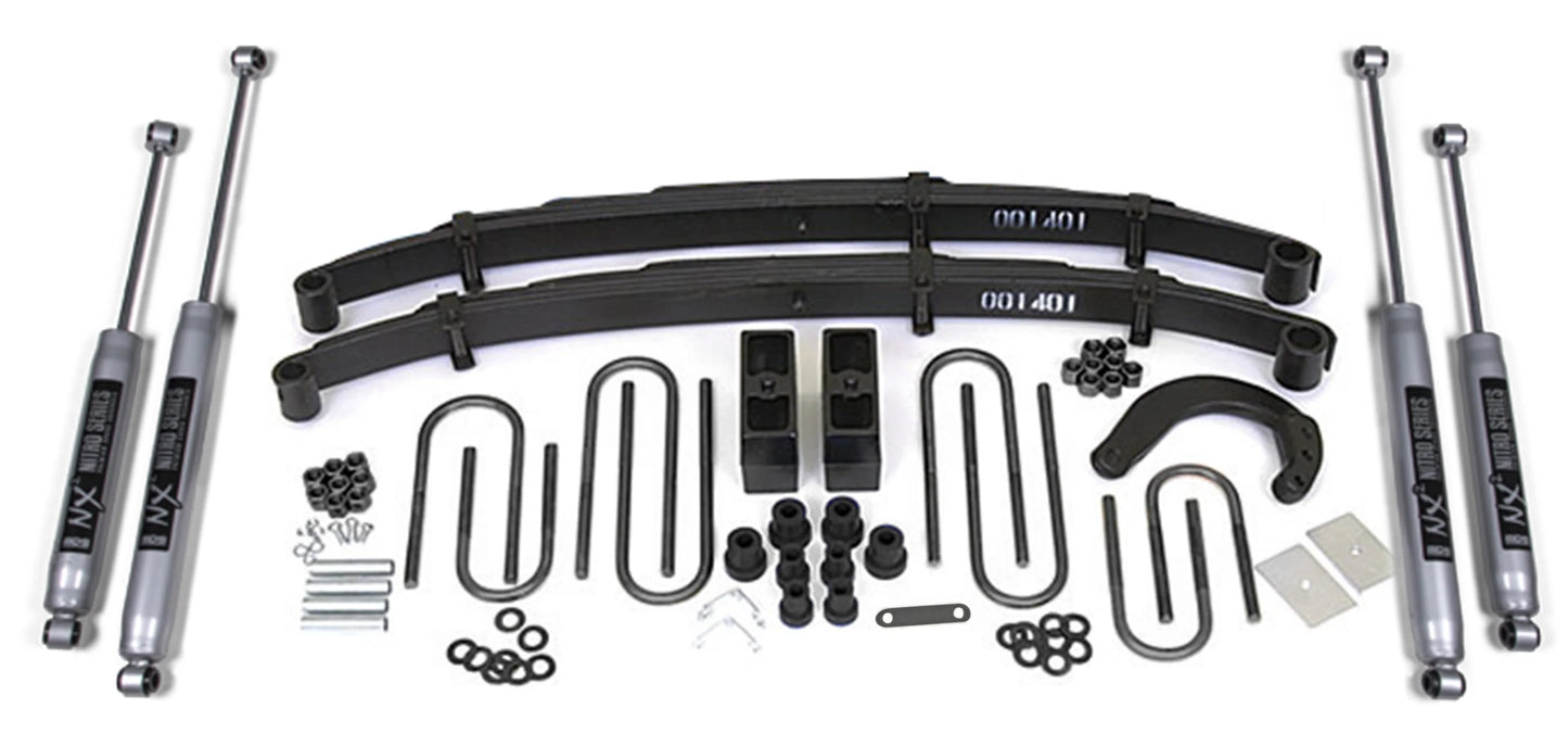 BDS 1973-1976 CHEVY,GMC 1/2 TON TRUCK,SUV,4" LIFT KIT,BLOCK,NITRO SHOCKS