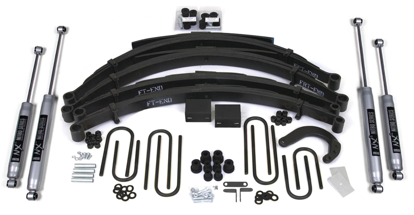 BDS 1977-1987 CHEVY,GMC 3/4 TON TRUCK,SUV,4" LIFT KIT,LEAF SPRING,NITRO SHOCKS