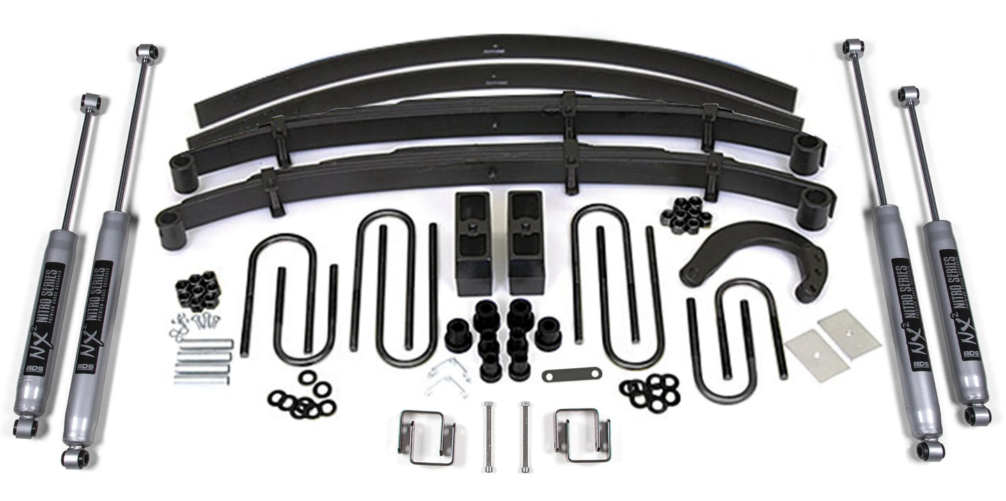 BDS 1977-1987 CHEVY,GMC 1/2 TON TRUCK,SUV,6" LIFT KIT,ADD-A-LEAF,NITRO SHOCKS