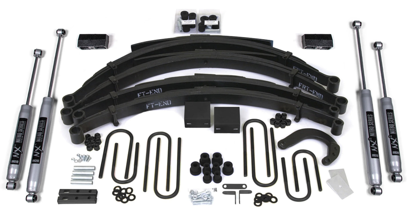 BDS 1977-1987 CHEVY,GMC 3/4 TON TRUCK,SUV,8" LIFT KIT,LEAF SPRING,NITRO SHOCKS