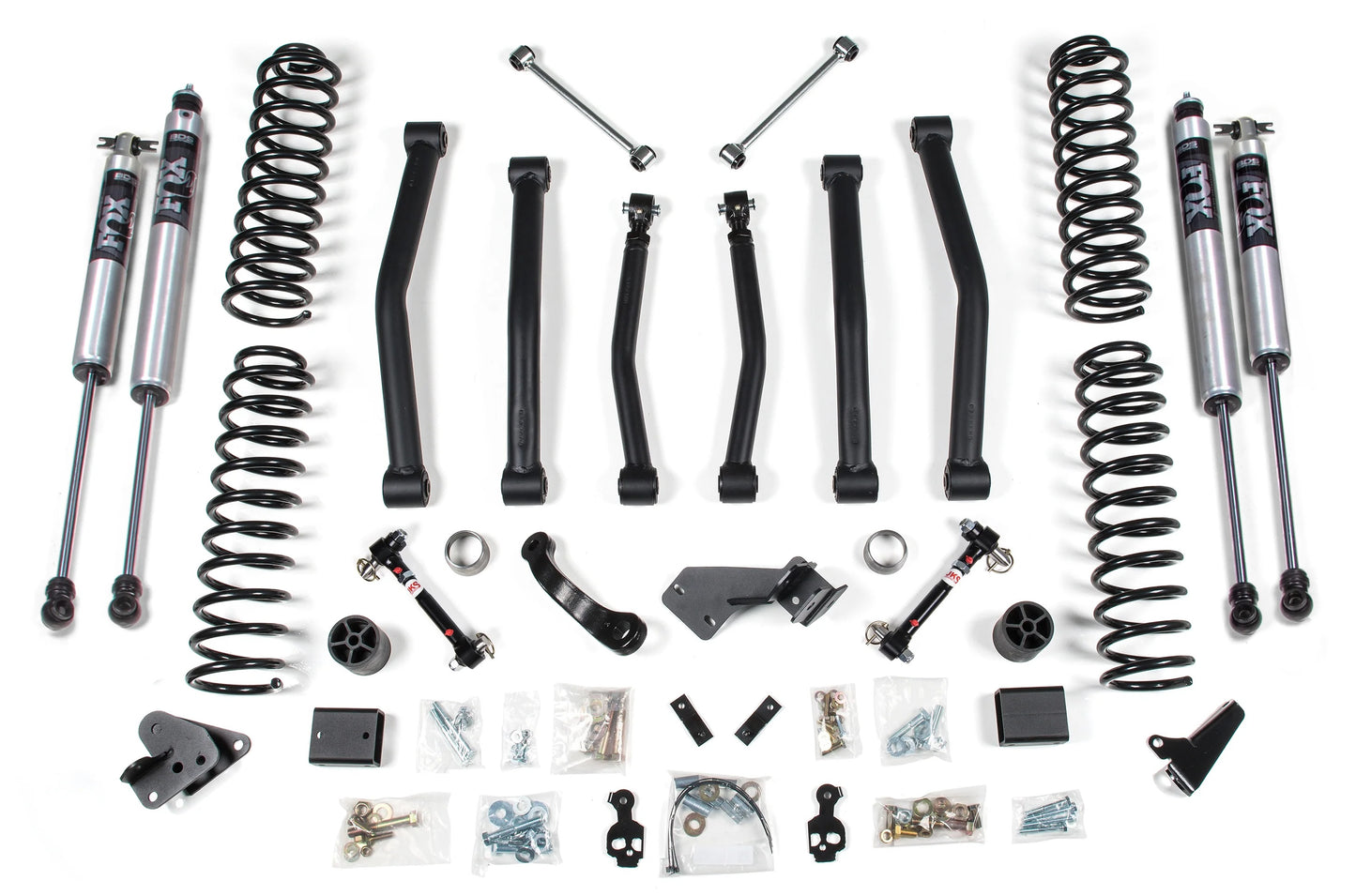 BDS 2012-2018 JEEP WRANGLER JK,4-DOOR,4.5" LIFT KIT,FIXED LINKS,FOX 2.0 SHOCKS
