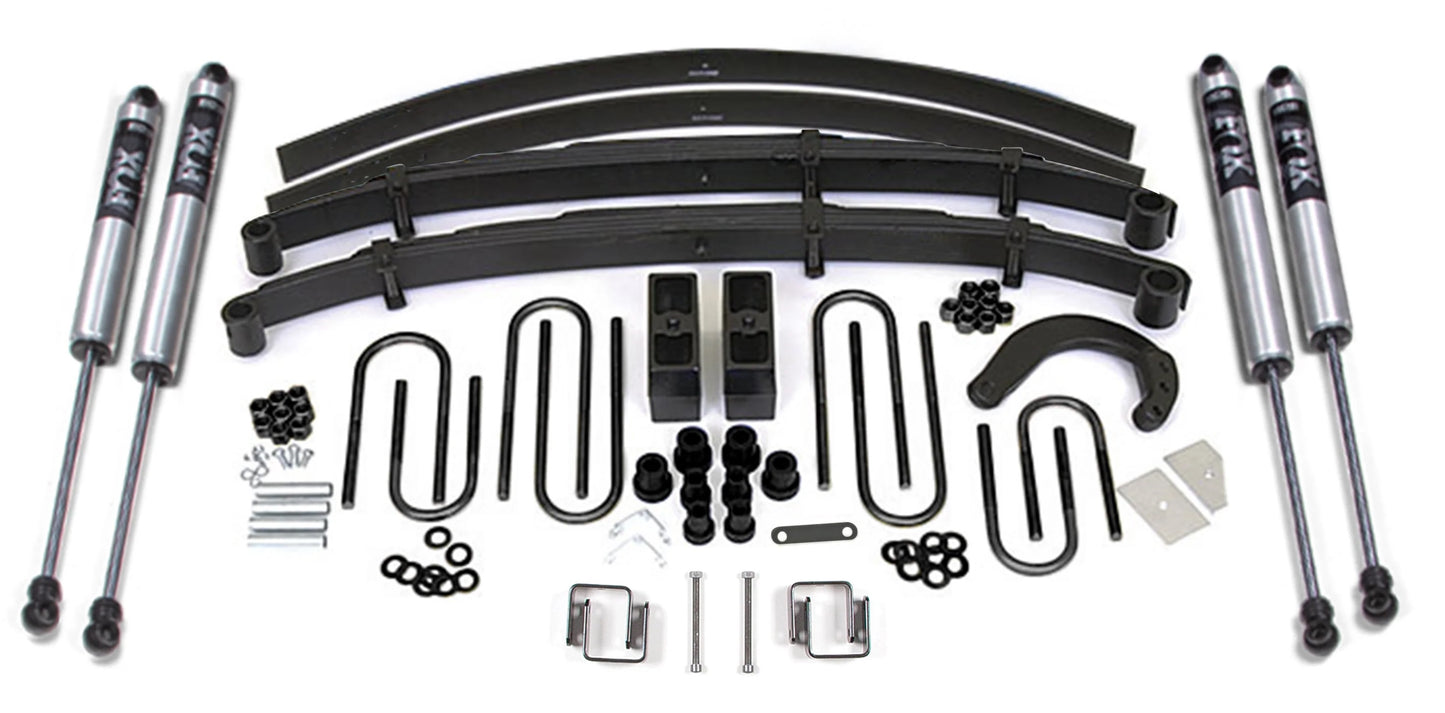 BDS 1988-1991 CHEVY,GMC 3/4 TON SUV,4" LIFT KIT,ADD-A-LEAF,FOX 2.0 SHOCKS