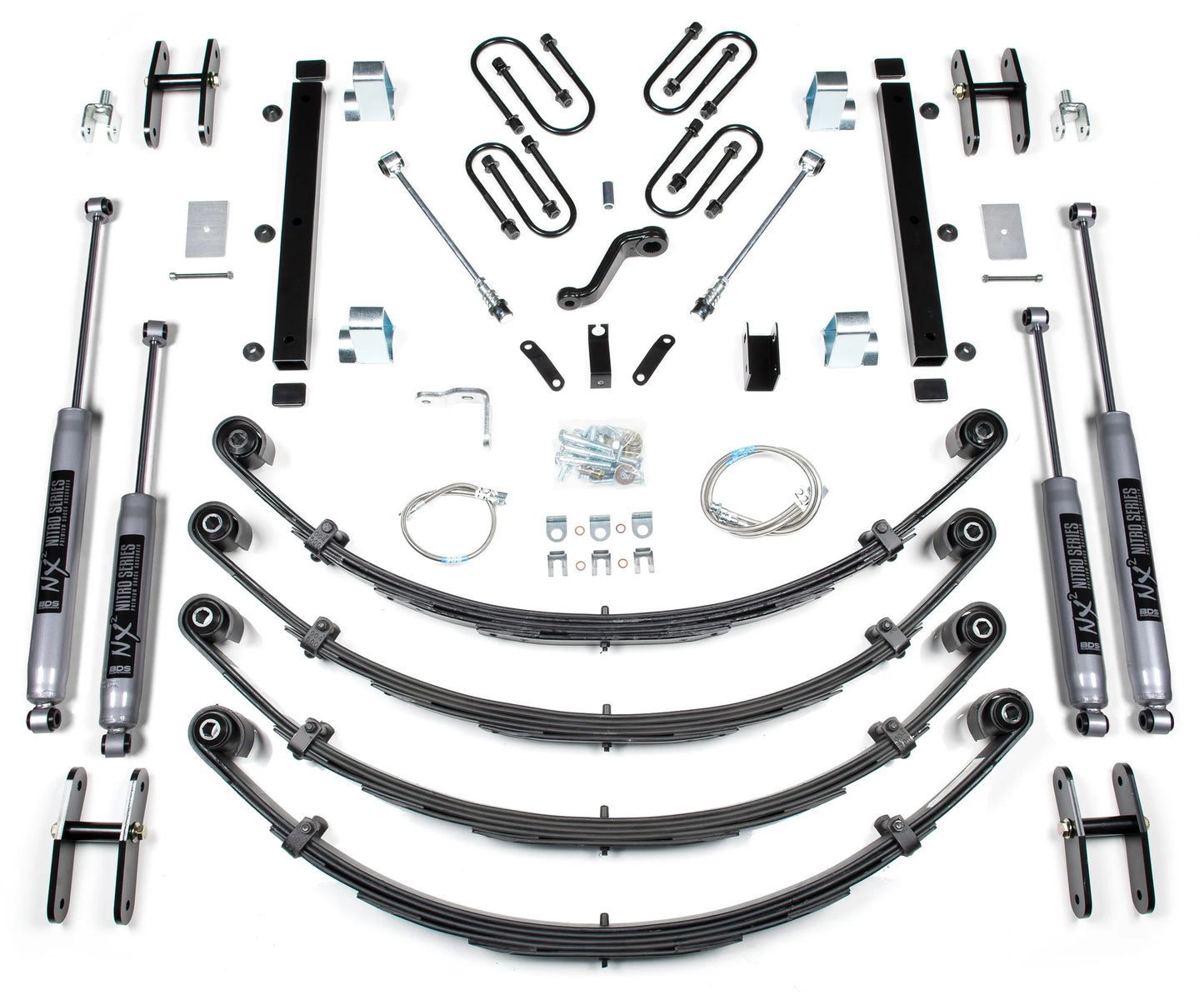 BDS 1987-1995 JEEP WRANGLER YJ,6" LIFT KIT,LEAF SPRING,NITRO SHOCKS