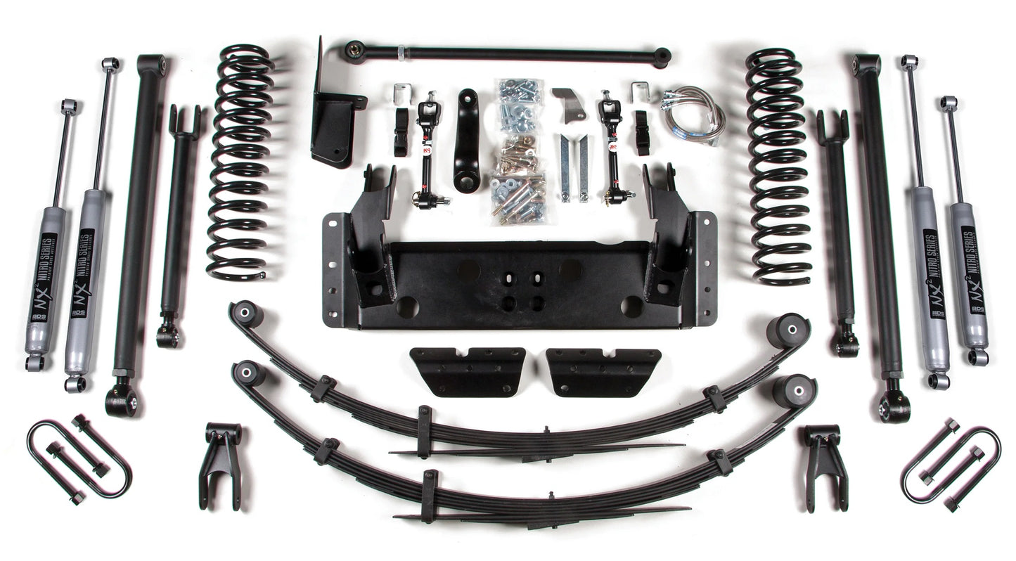BDS 1984-2001 JEEP CHEROKEE XJ LONG ARM 8.5" LIFT KIT,NITRO SHOCKS,CHRYSLER REAR