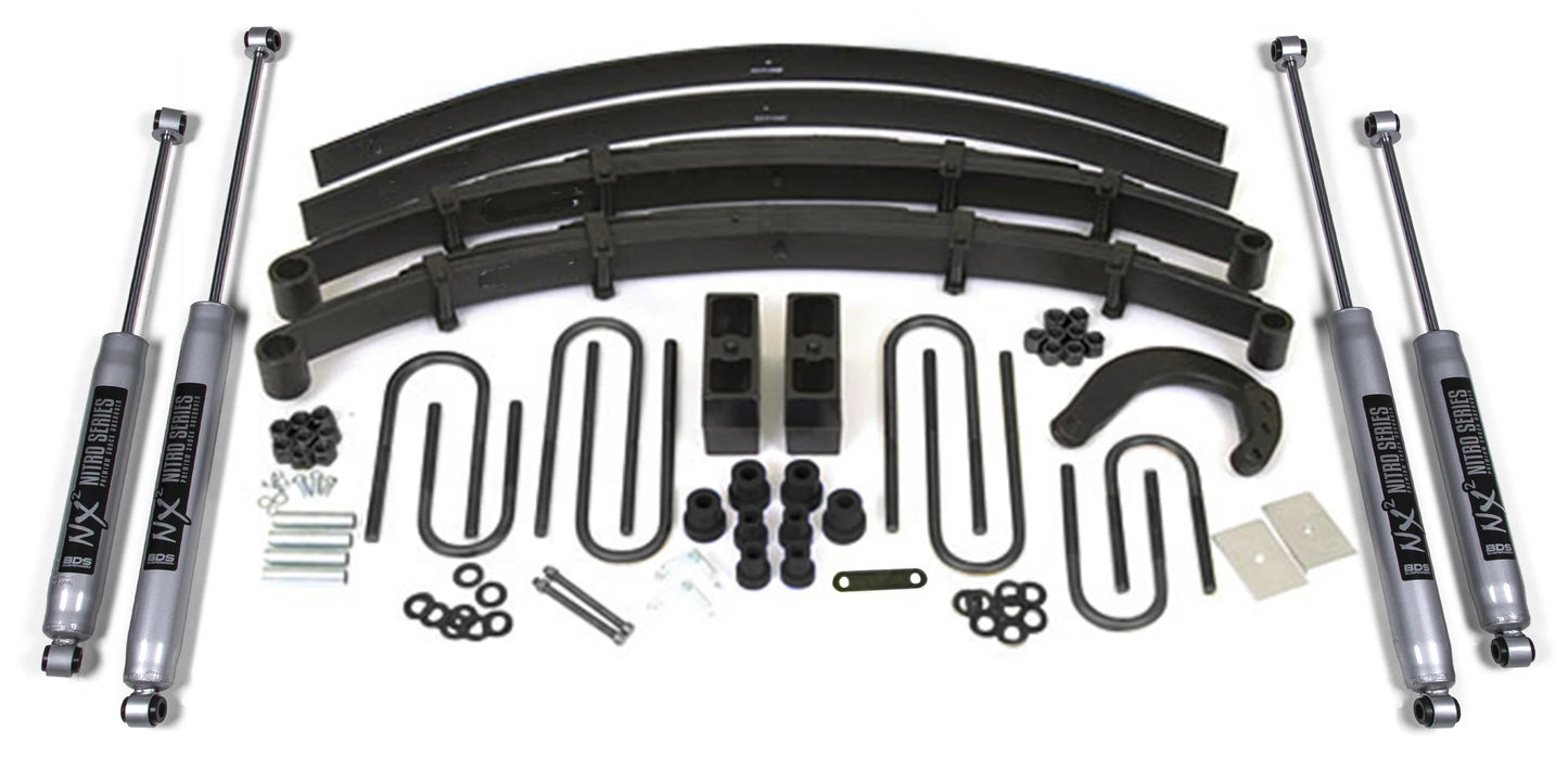 BDS 1988-1991 CHEVY,GMC 1/2 TON SUV,6" LIFT KIT,ADD-A-LEAF,NITRO SHOCKS