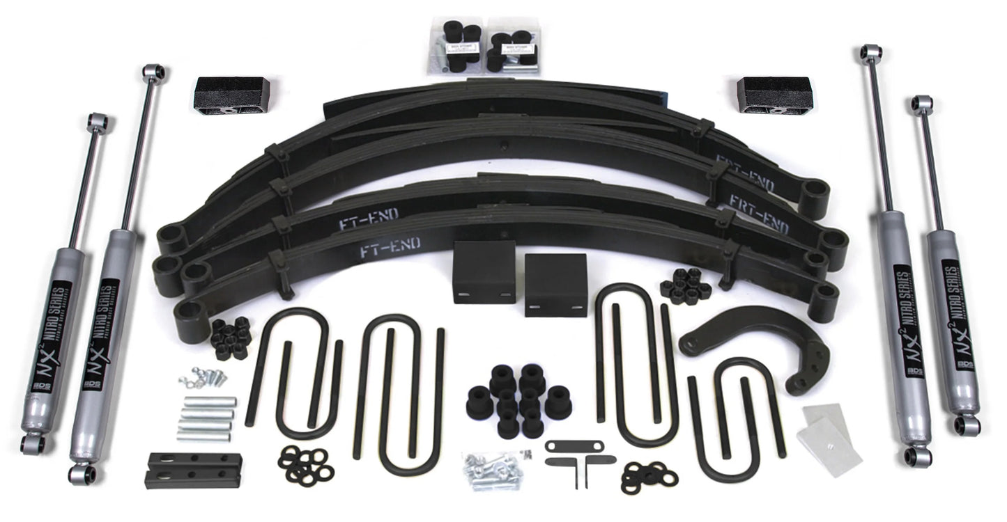 BDS 1988-1991 CHEVY,GMC 1/2 TON TRUCK,SUV,8" LIFT KIT,LEAF SPRING,NITRO SHOCKS