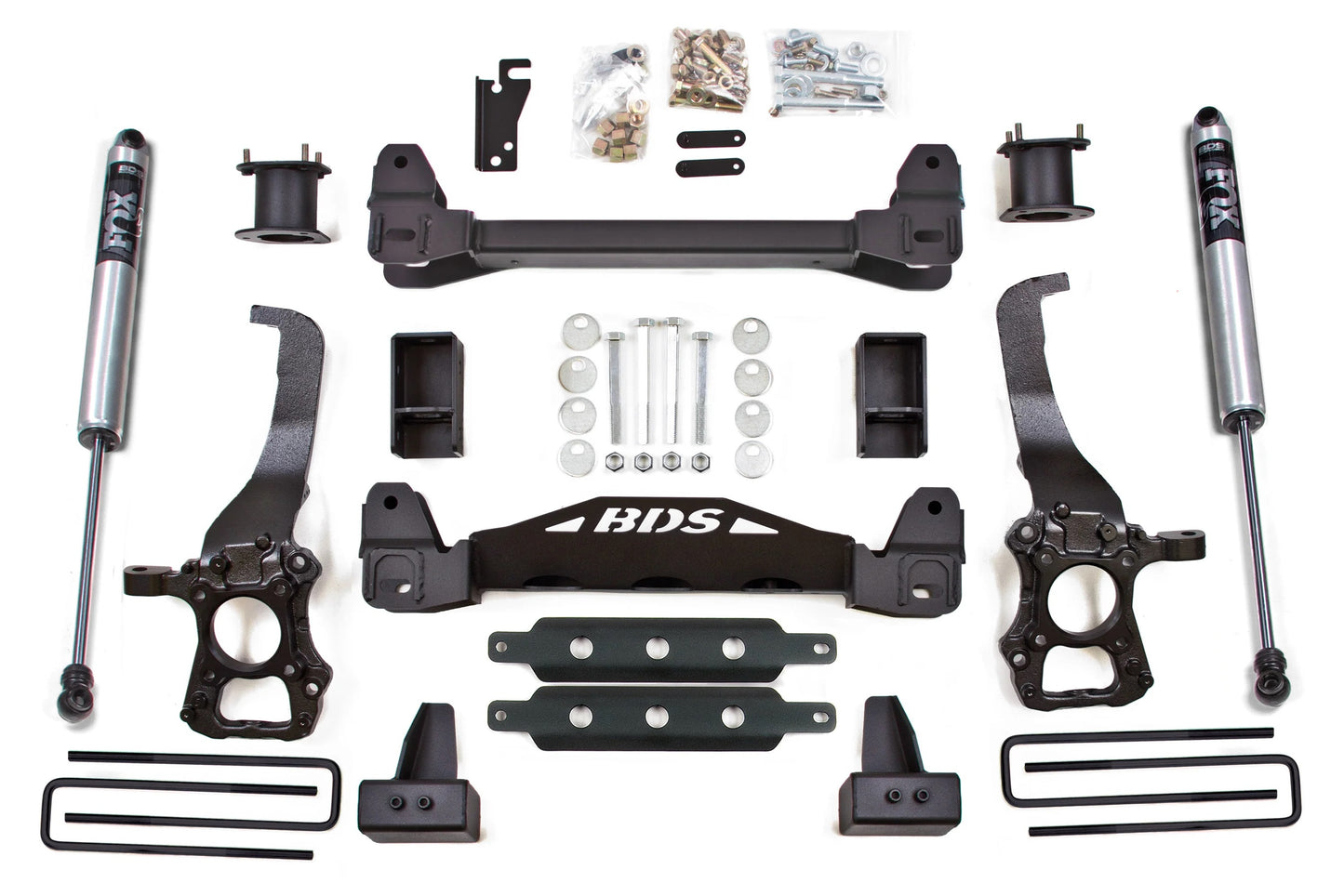 BDS 2015-2020 FORD F-150,2WD,4" LIFT KIT,CROSSMEMBER,4"BLOCK,FOX 2.0 SHOCKS