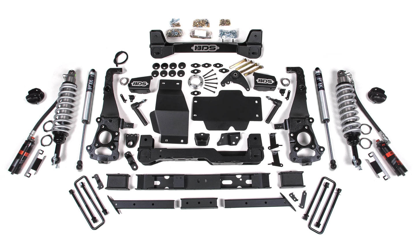 BDS 2019-2023 FORD RANGER,4WD,6" LIFT,ALUMINUM KNUCKLE,FOX 2.5 COILOVERS