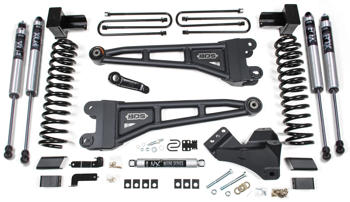 BDS 2020-2022 F250,F350 4WD DIESEL 5" RADIUS ARM LIFT,FOX 2.0 SHOCKS
