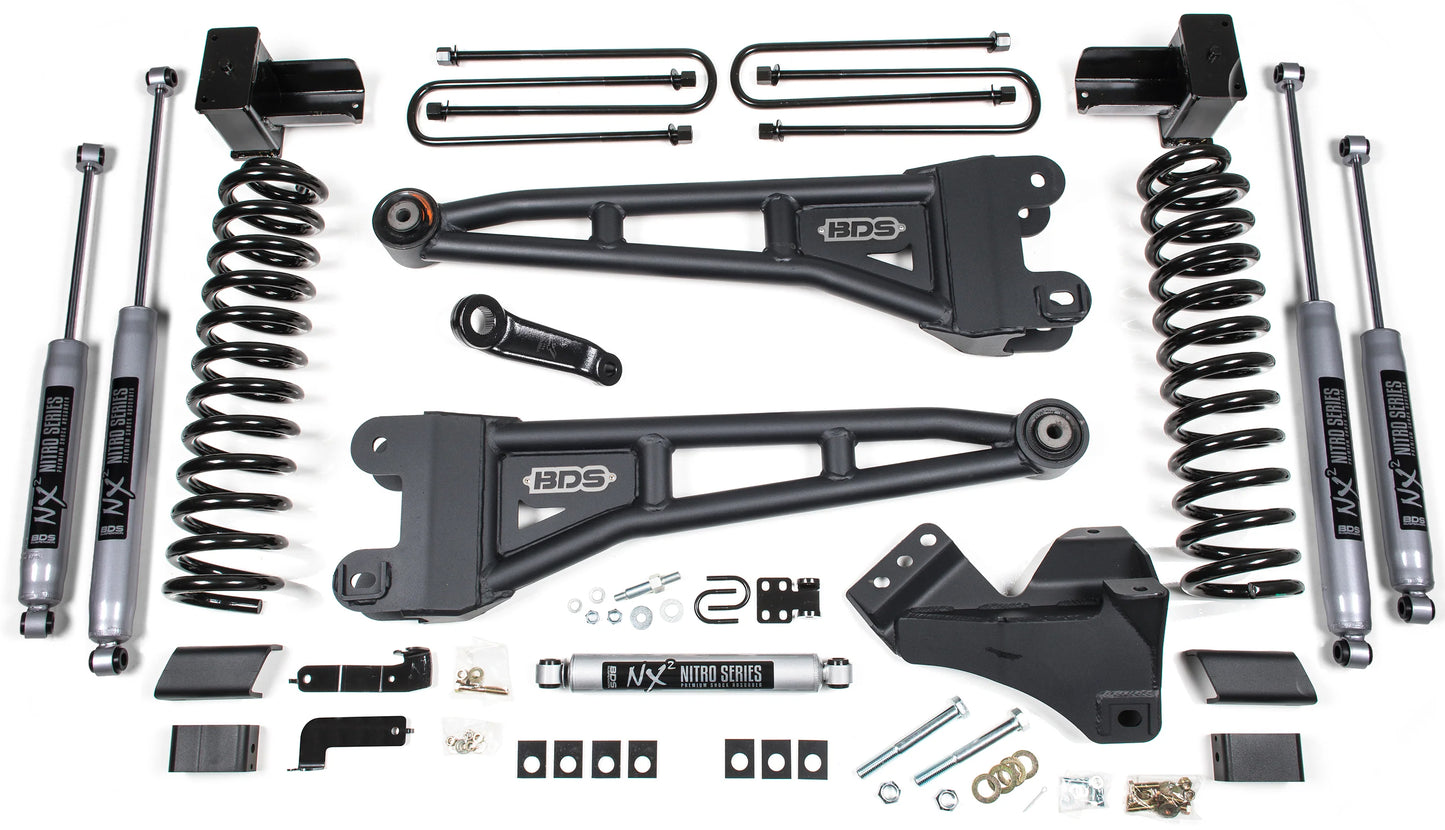 BDS 2020-2022 F250,F350 4WD DIESEL 5" RADIUS ARM LIFT,NX2 SHOCKS