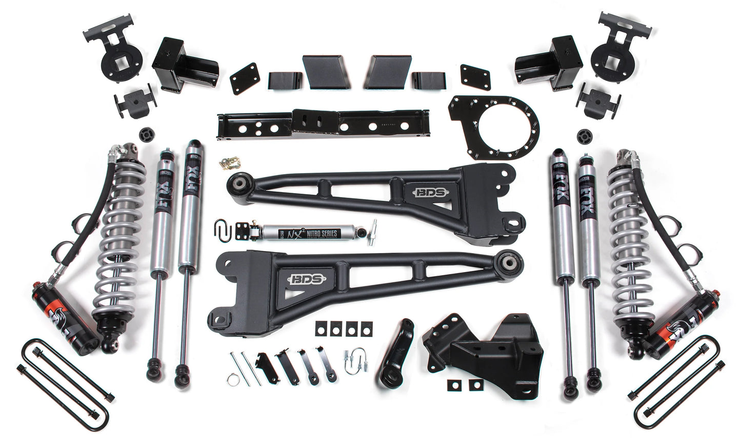 BDS 20-22 FORD F-250,F-350,4WD,DIESEL 7" RADIUS LIFT,BLOCK,FOX 2.5,REAR FOX 2.0