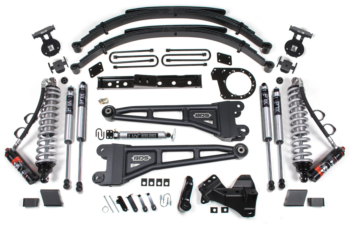 BDS 20-22 FORD F-250,F-350,4WD,DIESEL 7" RADIUS LIFT,LEAFS,FOX 2.5,REAR FOX 2.0