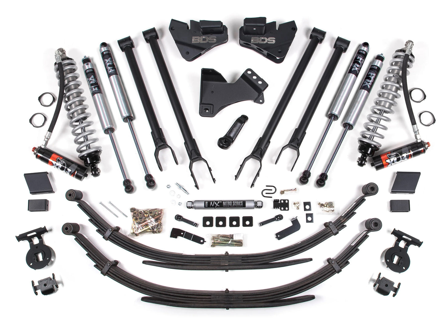 BDS 20-22 FORD F-250,F-350 4WD,DIESEL,5" LIFT,LEAFS,4-LINK,FOX 2.5 COIL,FOX 2.0