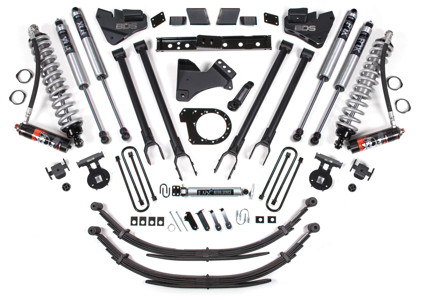 BDS 20-22 FORD F-250,F-350 4WD,DIESEL,7" LIFT,LEAFS,4-LINK,FOX 2.5 COIL,FOX 2.0