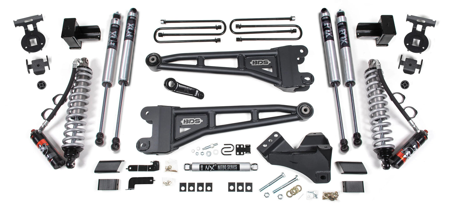 BDS 17-19 FORD F-350 4WD,DRW,DIESEL,4" RADIUS LIFT,BLOCK,FOX 2.5 COIL,FOX 2.0