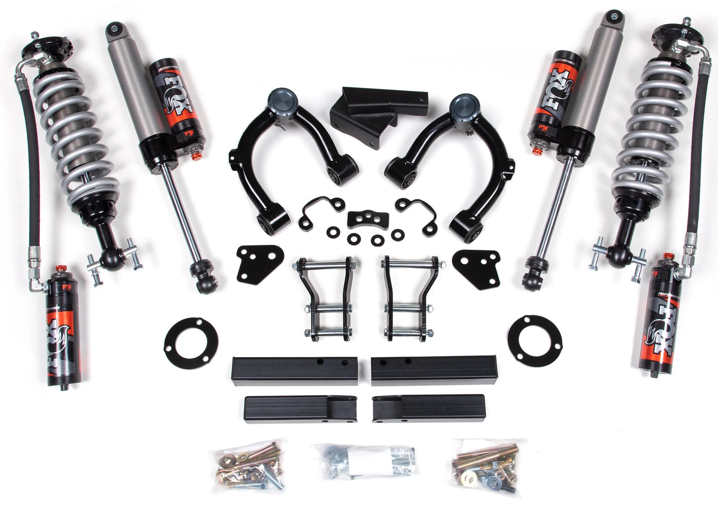 BDS 2019-2023 FORD RANGER,4WD,3.5" LIFT,ALUMINUM KNUCKLE,REAR FOX 2.5 SHOCKS