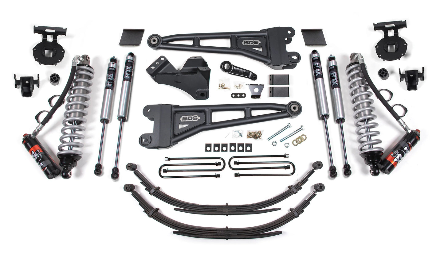 BDS 11-16 FORD F-250/F-350,DIESEL,4WD,6" RADIUS LIFT,2" FACTORY BLOCK,FOX 2.5