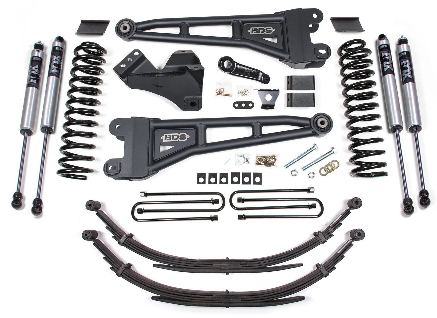 BDS 2011-2016 FORD F-250/F-350,GAS,4WD,4" RADIUS LIFT,LEAF SPRING,FOX 2.0 SHOCKS