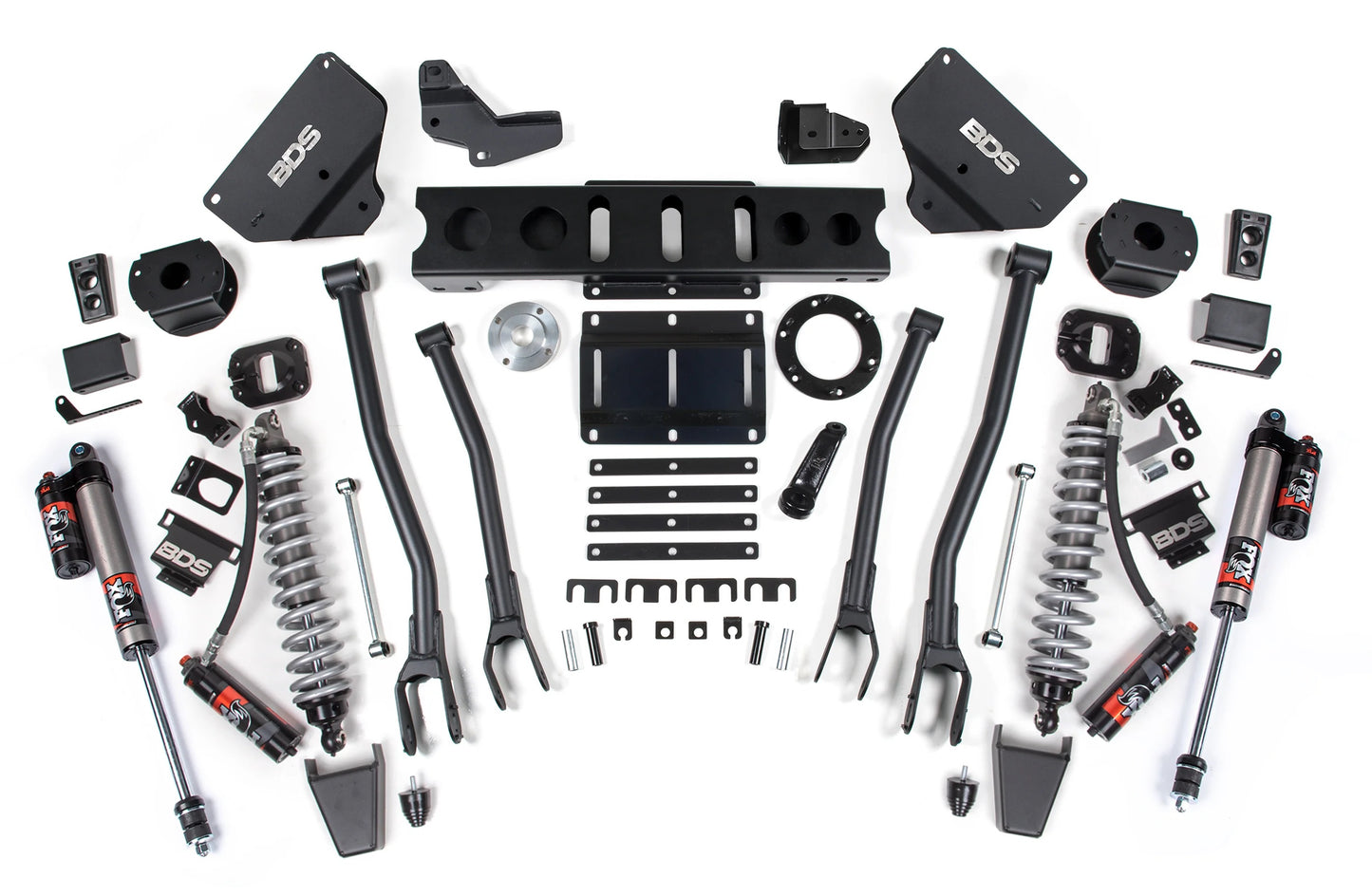 BDS 2014-2018 RAM 2500,DIESEL,4WD,6" LIFT,4-LINK,RUBBER BUMP,FOX 2.5 COILOVER