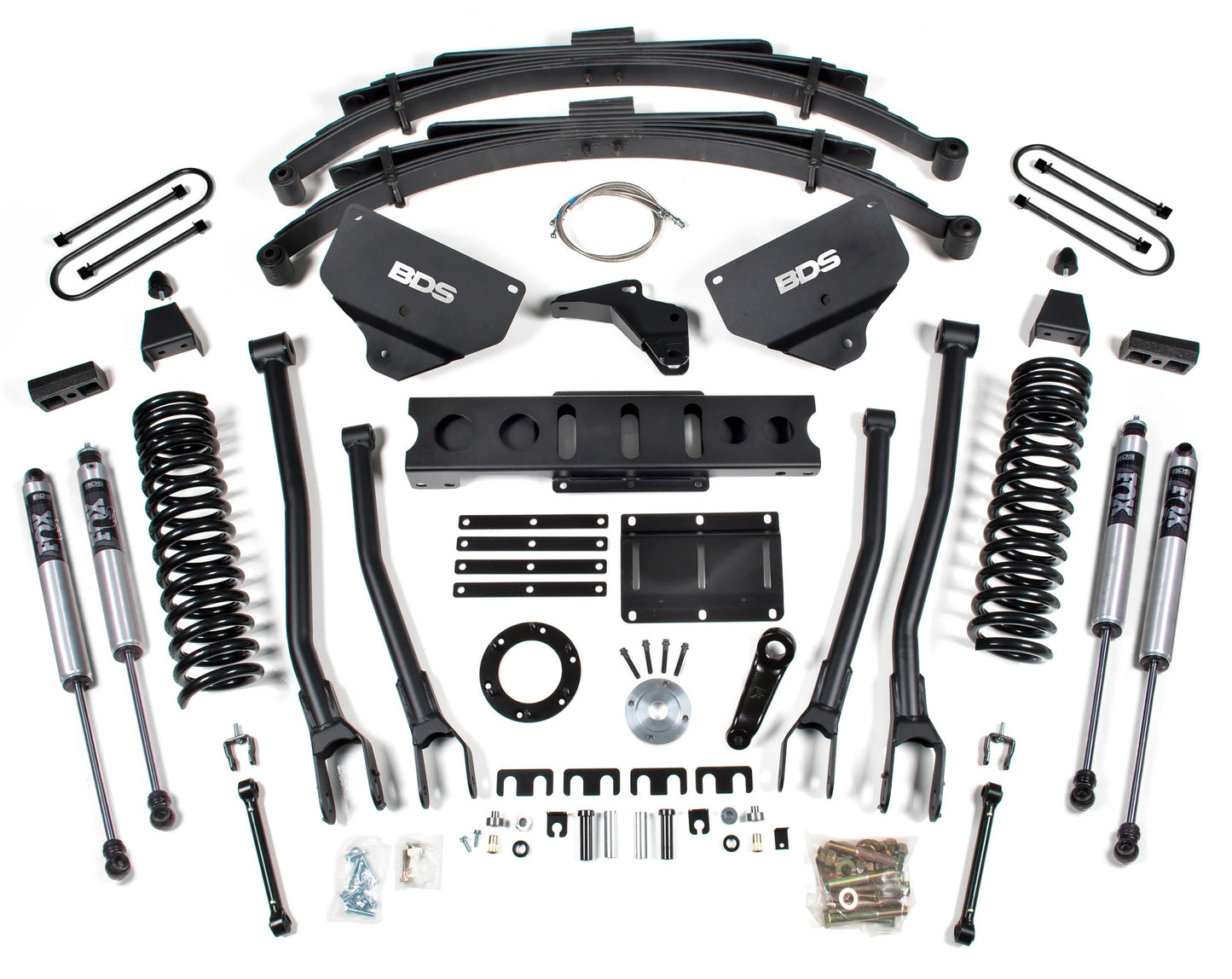 BDS 2013-2018 RAM 3500,DIESEL,4WD,8" LIFT,LEAF SPRING,6 BOLT INDEX,FOX 2.0 SHOCK