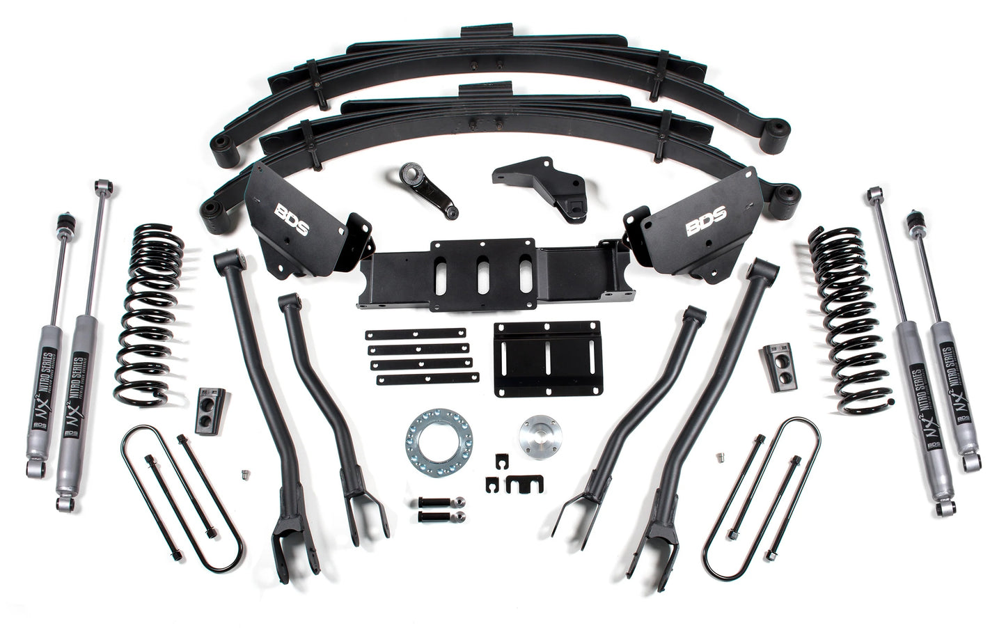 BDS 2013-2018 RAM 3500 4WD,DIESEL,6" LIFT,LEAFS,4-LINK,6-BOLT,NITRO SHOCKS