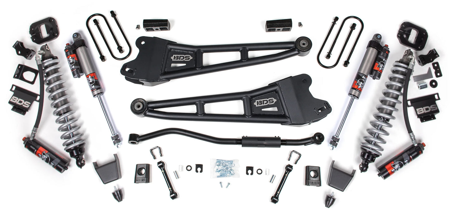 BDS 2013-2018 RAM 3500 4WD,DIESEL,3" RADIUS ARM LIFT,BLOCK,FOX 2.5,RUBBER BUMP