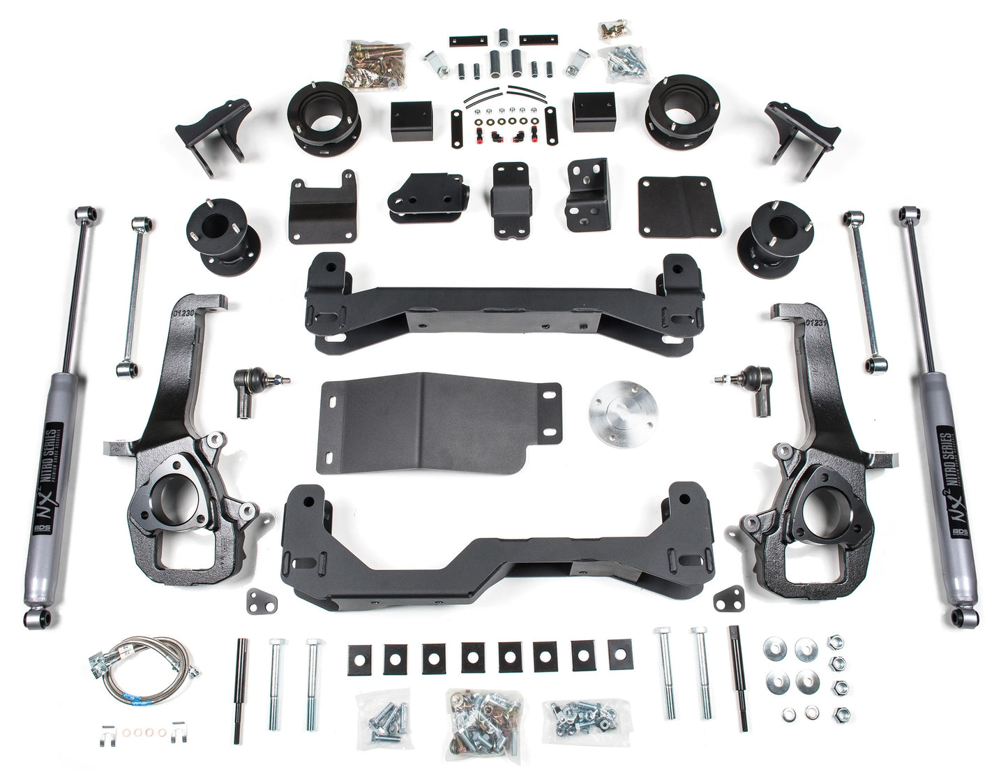 BDS 2013-2018 RAM 1500 4WD,WITH AIR RIDE,4" LIFT KIT,CROSS,SPACER,NITRO SHOCKS