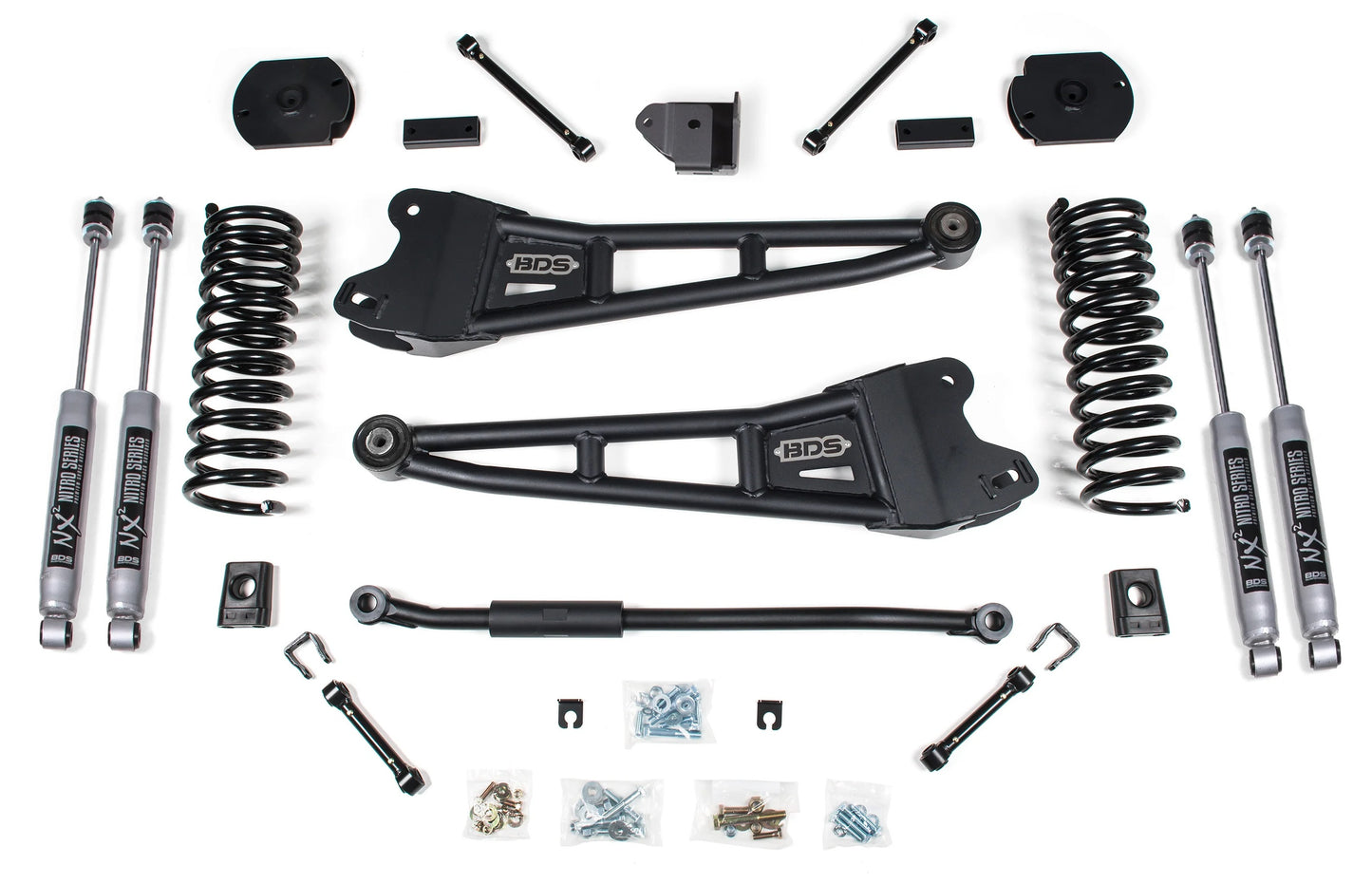 BDS 2014-2018,2025 RAM 2500 4WD DIESEL,3" LIFT KIT W/ RADIUS ARMS & NITRO SHOCKS
