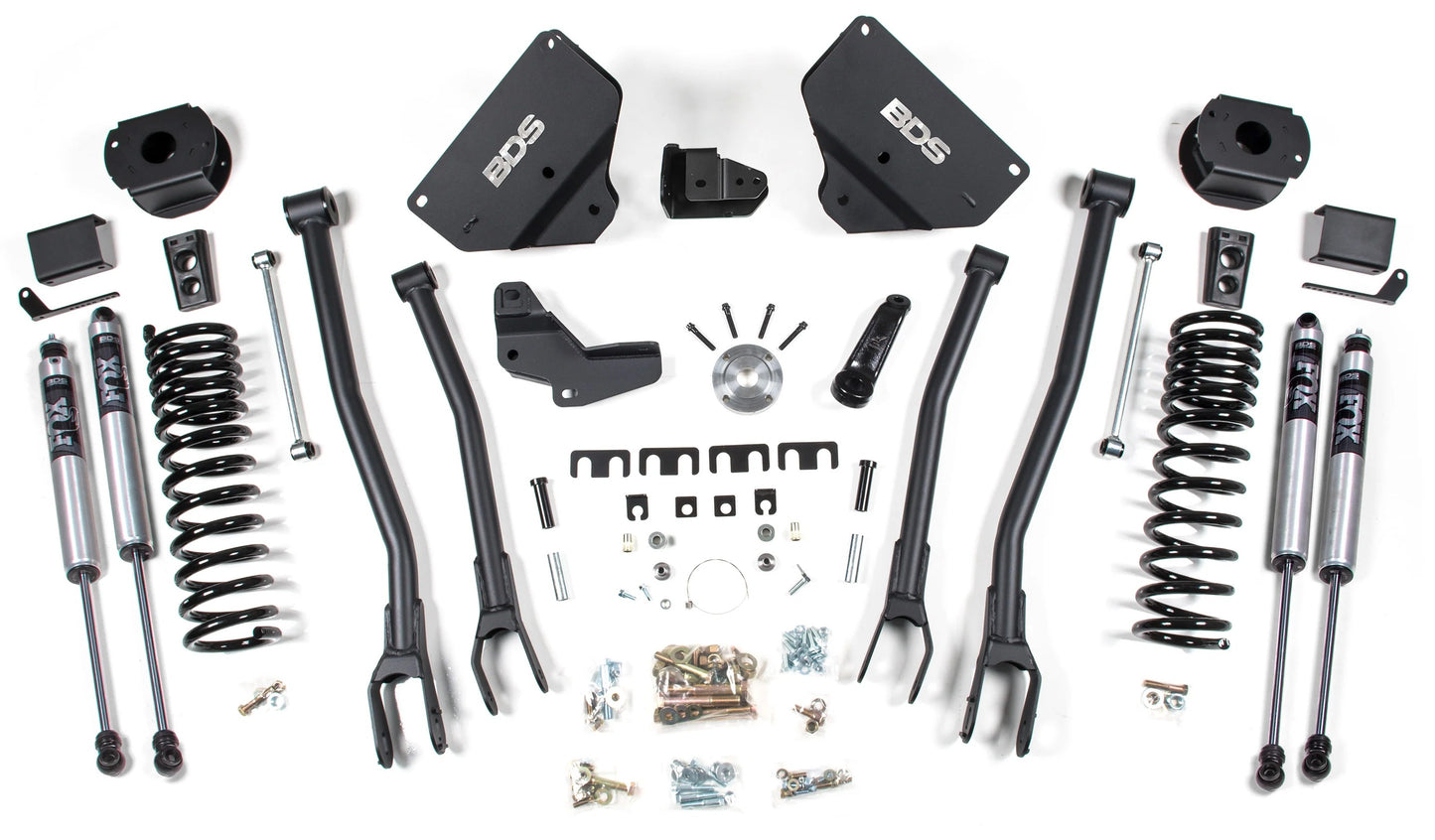 BDS 2014-2018 RAM 2500 4WD,DIESEL,REAR AIR RIDE,4" LIFT KIT,4-LINK,FOX 2.0 SHOCK