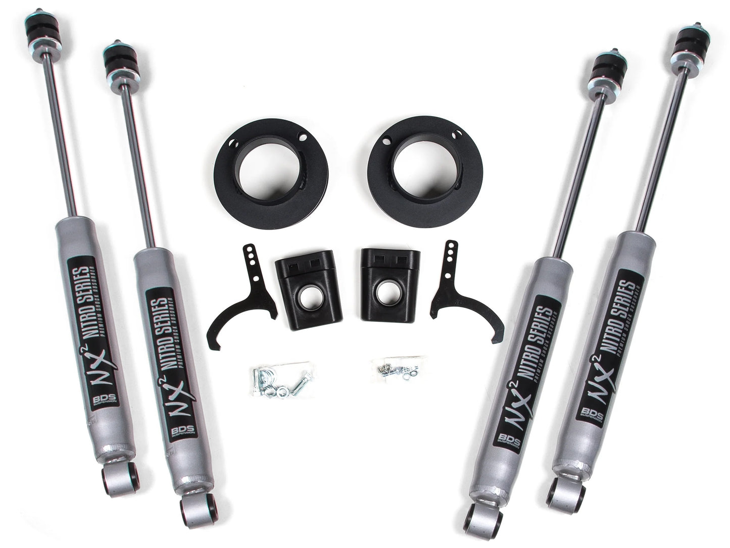 BDS 2014-2026 RAM 2500 4WD,REAR AIR RIDE,2" LEVELING KIT,NITRO SHOCKS