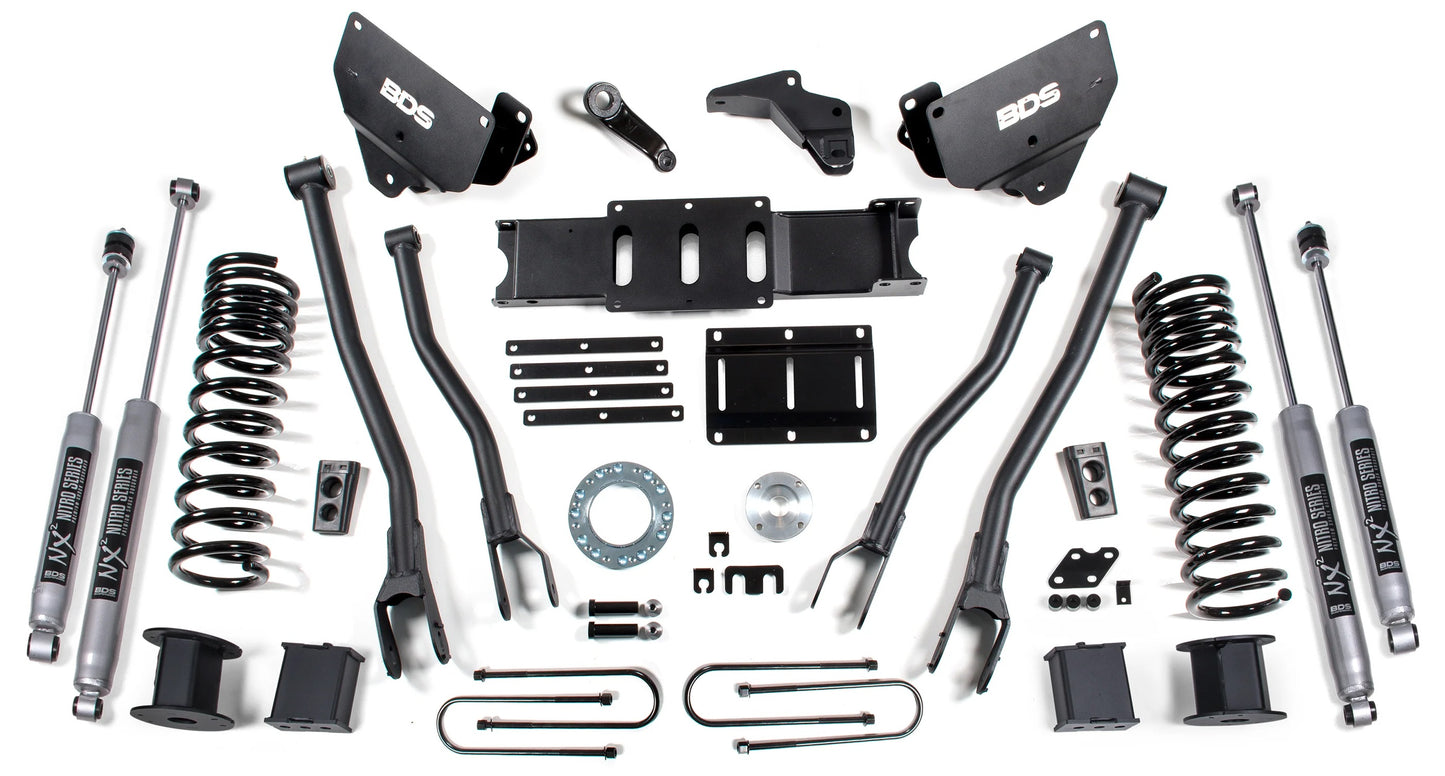 BDS 2013-2018 RAM 3500 4WD,REAR AIR RIDE,DIESEL,6" LIFT KIT,4-LINK,NITRO SHOCK