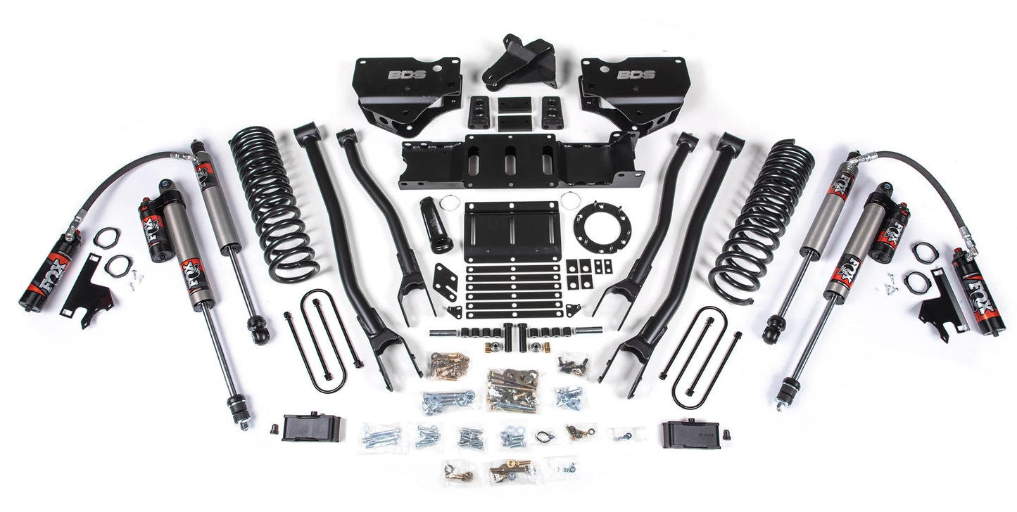 BDS 19-24 RAM 3500 4WD,DIESEL,NO OVERLOAD,4" LIFT,4-LINK,6-BOLT,FOX 2.5 SHOCKS