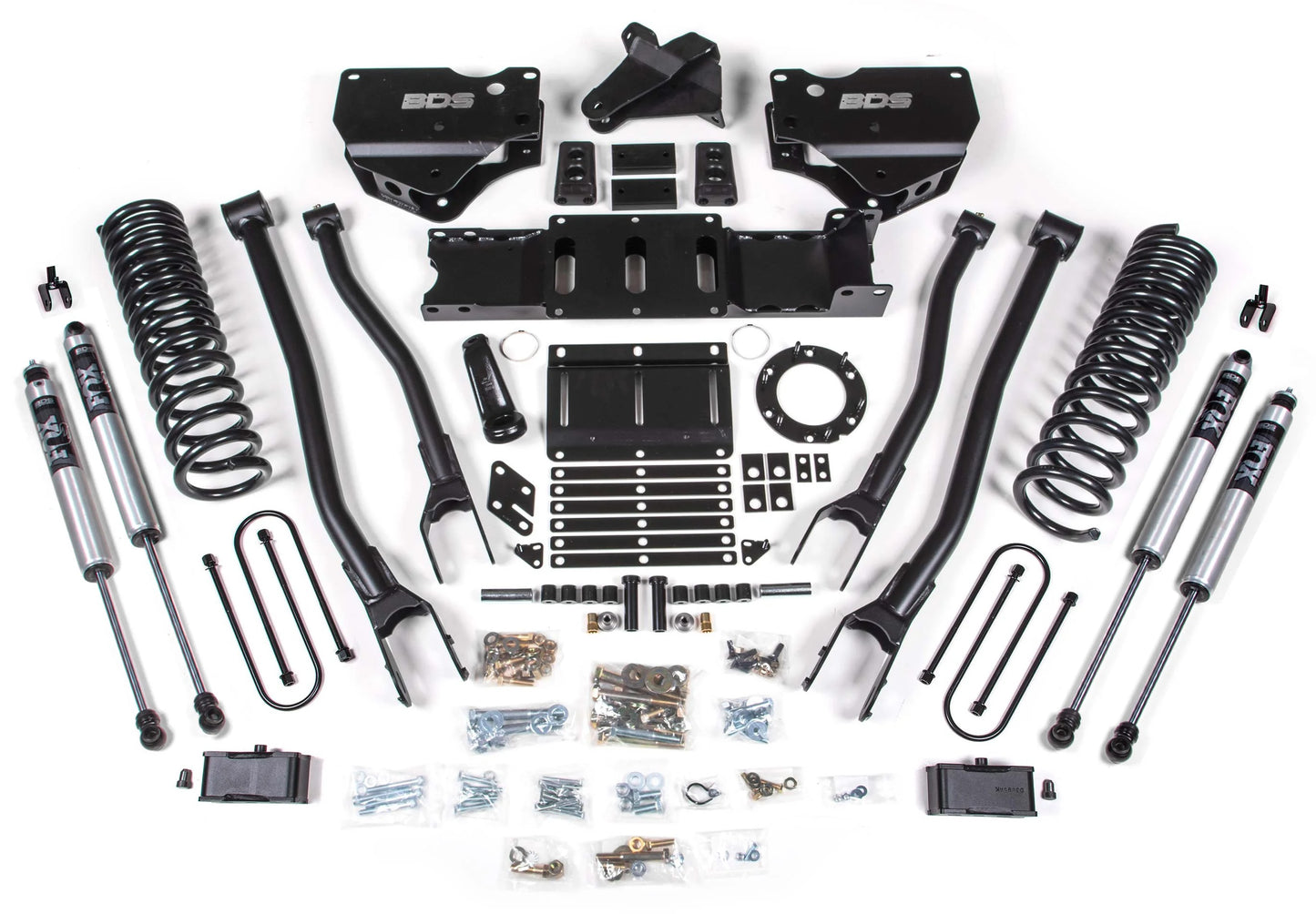 BDS 19-24 RAM 3500 4WD,DIESEL,NO OVERLOAD,4" LIFT,4-LINK,6-BOLT,FOX 2.0 SHOCKS